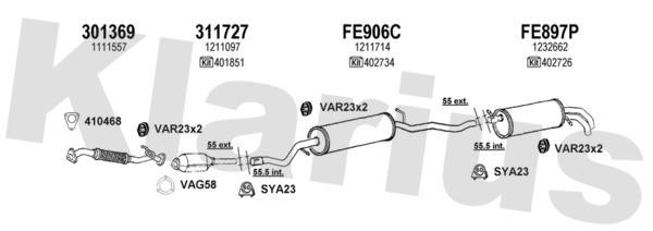  361612U Exhaust system 361612U