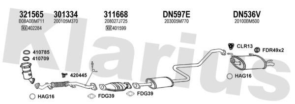 Klarius 270494U Exhaust system 270494U