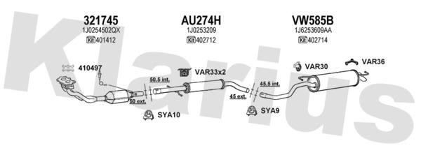  790254U Exhaust system 790254U