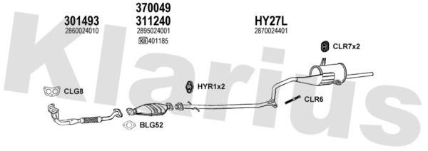 Klarius 450019U Exhaust system 450019U