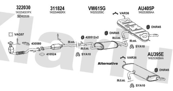  940631U Exhaust system 940631U