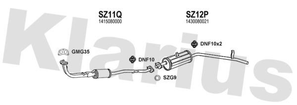  820007U Exhaust system 820007U