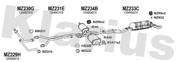  600215U Exhaust system 600215U