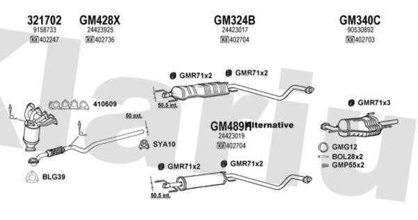  391222U Exhaust system 391222U