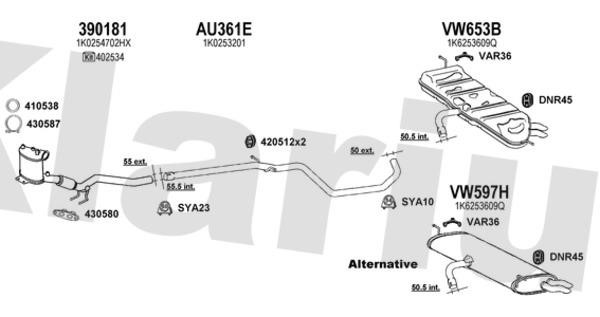  931447U Exhaust system 931447U