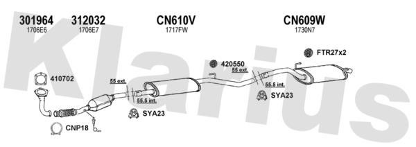  180804U Exhaust system 180804U