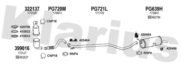 Klarius 180695U Exhaust system 180695U