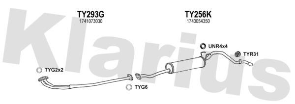 Klarius 900263U Exhaust system 900263U