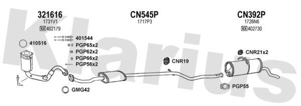  180632U Exhaust system 180632U