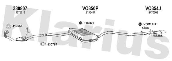 Klarius 960263U Exhaust system 960263U