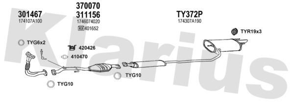  900159U Exhaust system 900159U