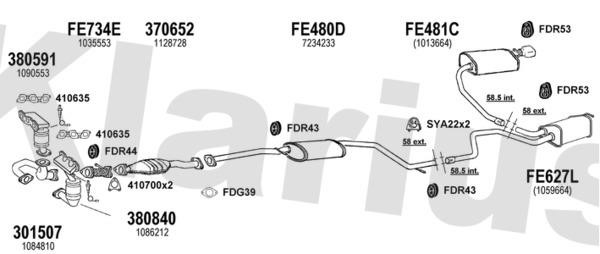 Klarius 361875U Exhaust system 361875U