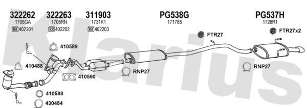  631041U Exhaust system 631041U