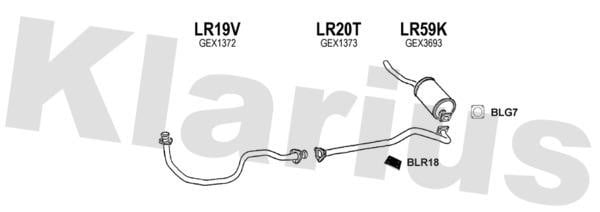 Klarius 090192U Exhaust system 090192U