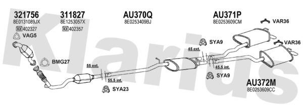 Klarius 940606U Exhaust system 940606U