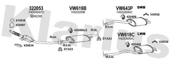 Klarius 931041U Exhaust system 931041U