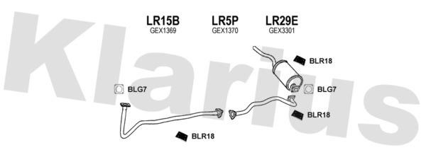 Klarius 090137U Exhaust system 090137U