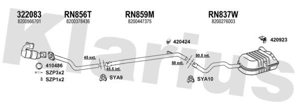  720878U Exhaust system 720878U