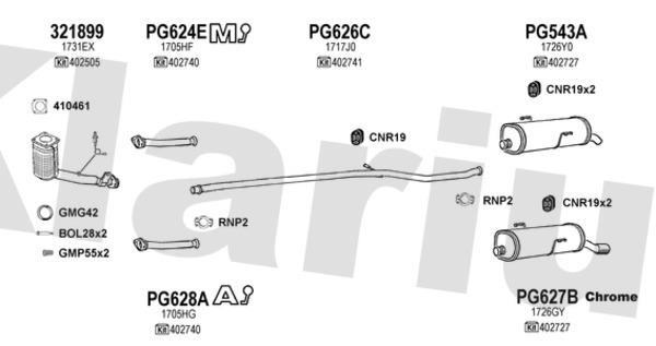 Klarius 630675U Exhaust system 630675U