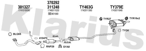  900281U Exhaust system 900281U