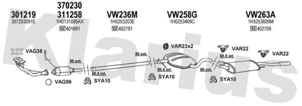  930620U Exhaust system 930620U