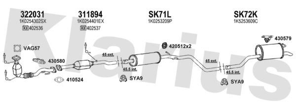  780120U Exhaust system 780120U