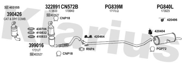 Klarius 631172U Exhaust system 631172U