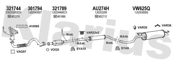  931002U Exhaust system 931002U