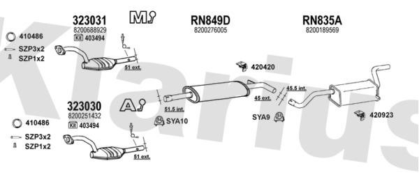 Klarius 721169U Exhaust system 721169U