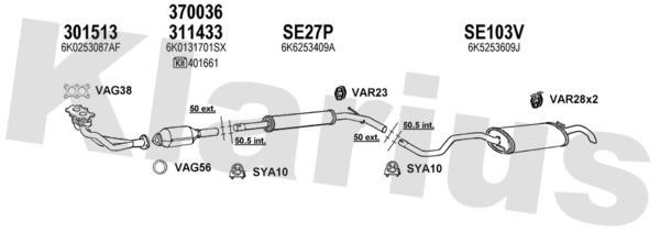 Klarius 790140U Exhaust system 790140U