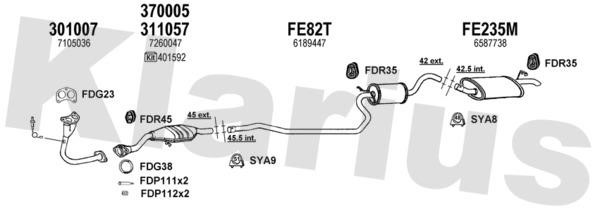  361070U Exhaust system 361070U