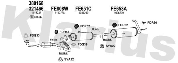  361569U Exhaust system 361569U