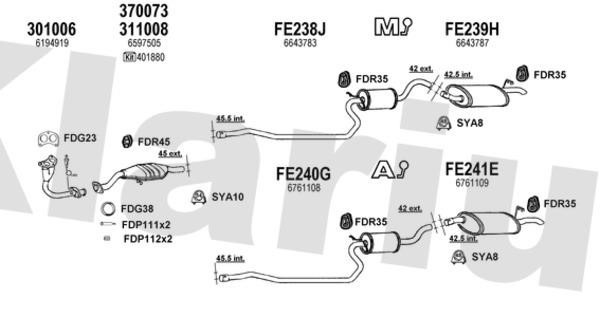  360691U Exhaust system 360691U