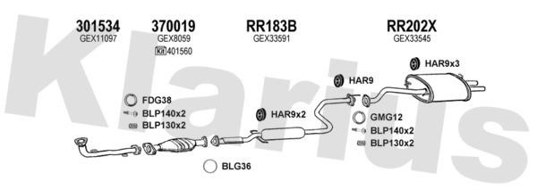  120036U Exhaust system 120036U