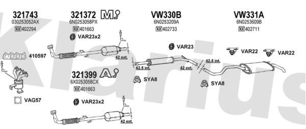  930967U Exhaust system 930967U