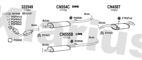  180864U Exhaust system 180864U