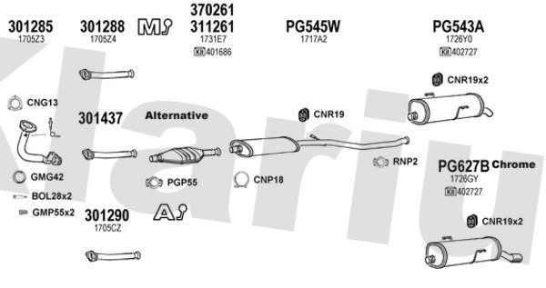  630520U Exhaust system 630520U