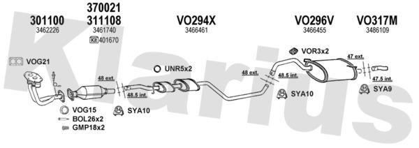  960213U Exhaust system 960213U