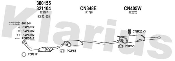  180443U Exhaust system 180443U