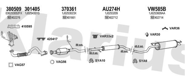  931085U Exhaust system 931085U