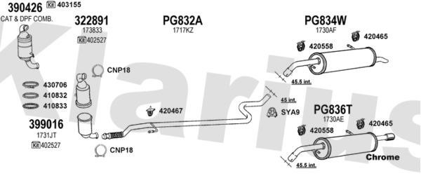 Klarius 631163U Exhaust system 631163U