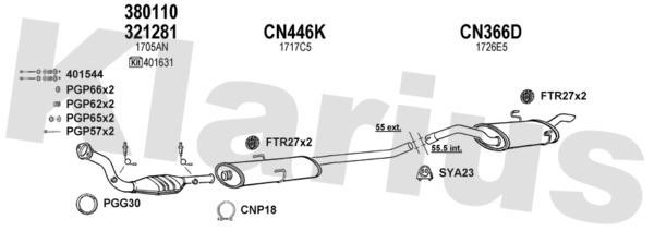 Klarius 330767U Exhaust system 330767U