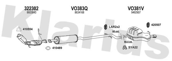 Klarius 960378U Exhaust system 960378U