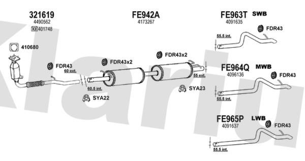  361626U Exhaust system 361626U