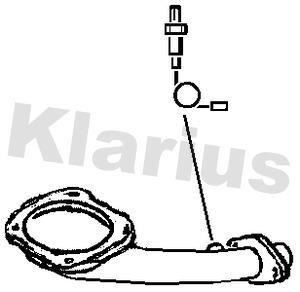 Klarius 110533 Exhaust pipe 110533