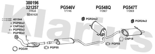 Klarius 630534U Exhaust system 630534U