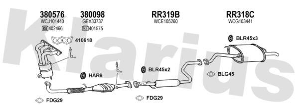  120364U Exhaust system 120364U