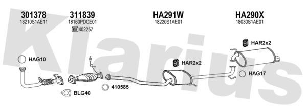  420225U Exhaust system 420225U