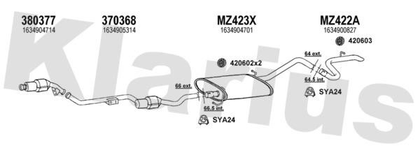 Klarius 600578U Exhaust system 600578U