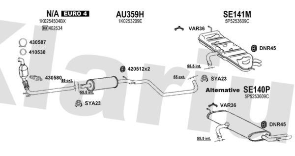  790329U Exhaust system 790329U